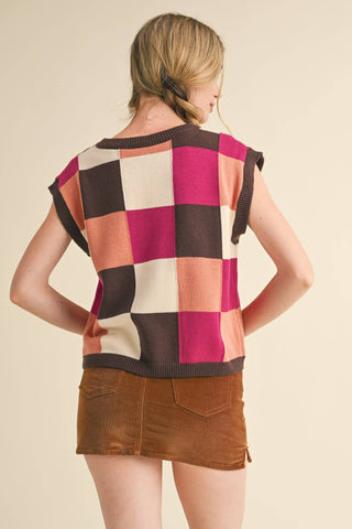 Checkmate Colorblock Sweater Vest