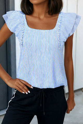 Bow Ruffled Top