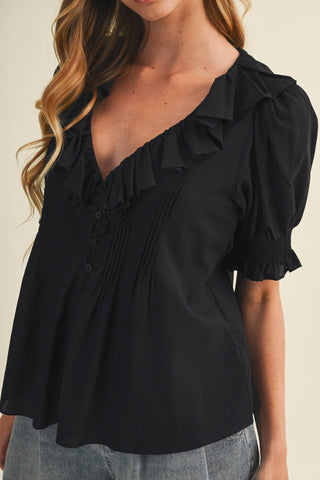 Pintuck Poplin Blouse