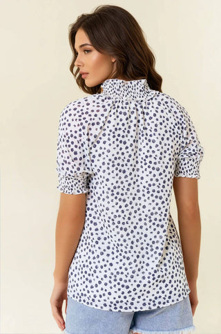 Jacquard Print Top