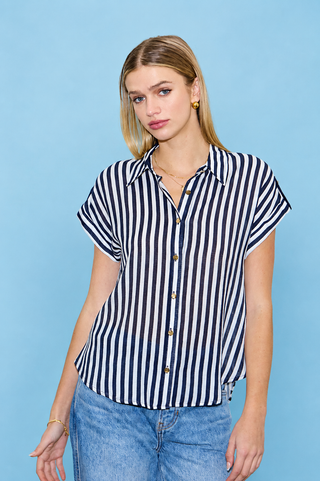Out Of Office Striped Top