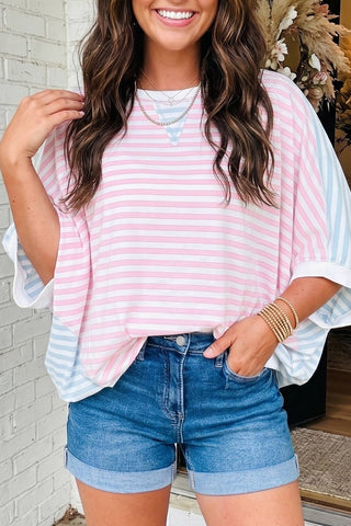 Patchwork Oversize Top
