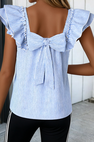 Bow Ruffled Top
