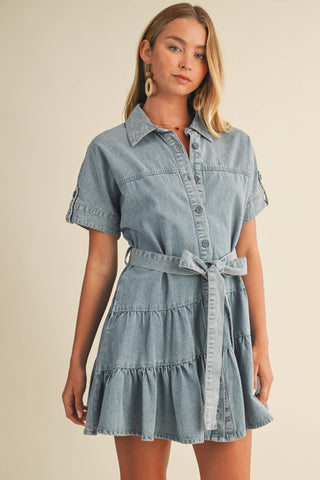 Tiered & True Ruffle Mini Dress
