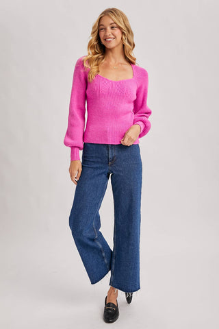 Such A Sweetheart Neck Sweater