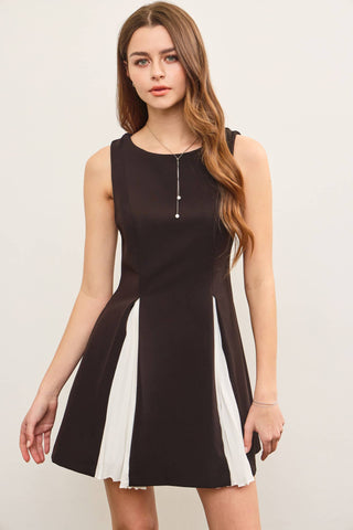 The Chic Chick Pleated Panel Dress