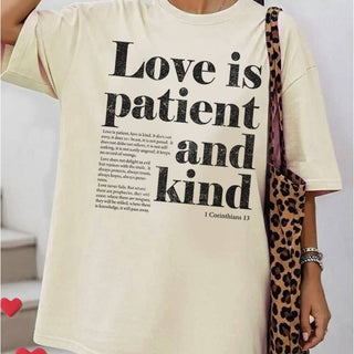 Love Is Patient And Kind Graphic Tee