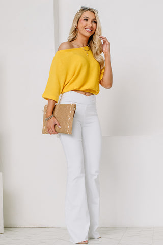A Ray Of Sunshine Cropped Top | Yellow
