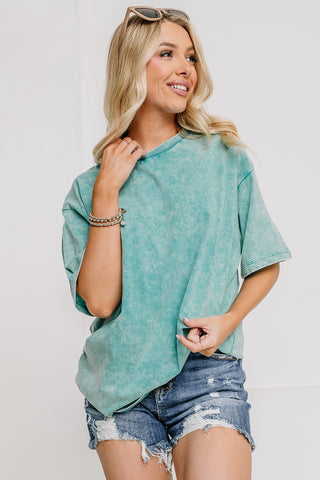 All My Life Oversized Top | Blue Lagoon
