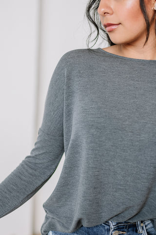 All My Life Tunic Top | Dk Grey