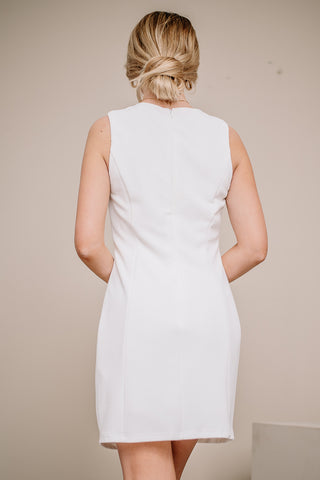 All My Secrets Mini Dress | White