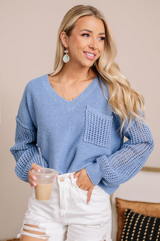 An Open Book Knit Sleeve Top