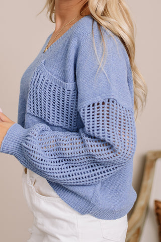 An Open Book Knit Sleeve Top