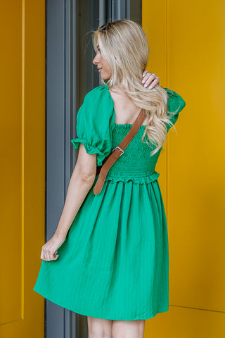 Away We Go Again Mini Dress | Kelly Green