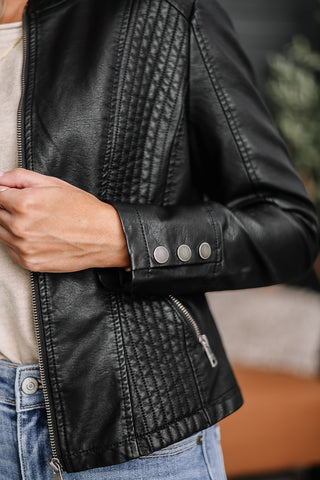 Be Bold Faux Leather Jacket