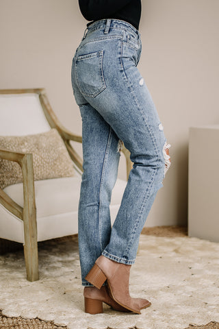 Beverly Super High Rise Straight Jeans