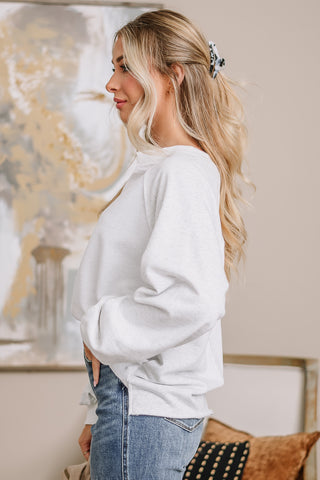 Beyond The Path Boxy Top | Heather Grey