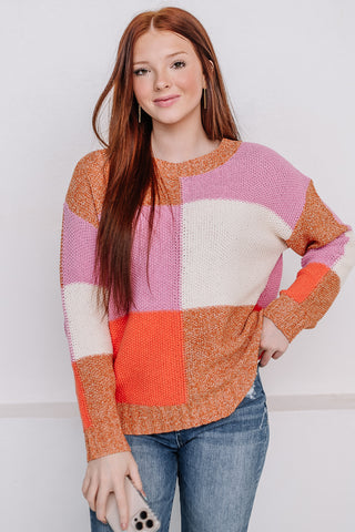 Block It Out Color Block Sweater