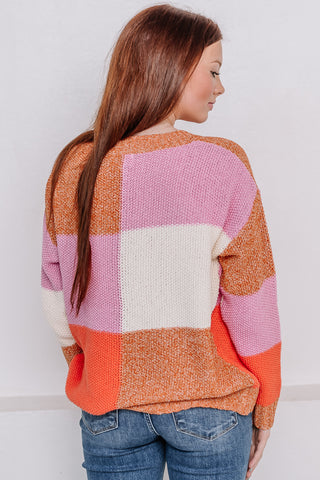 Block It Out Color Block Sweater