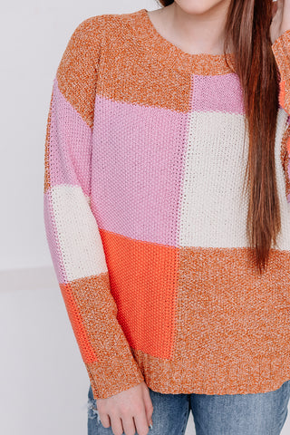 Block It Out Color Block Sweater