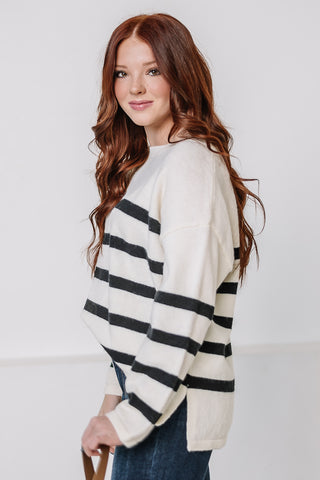 By The Fire Striped Sweater