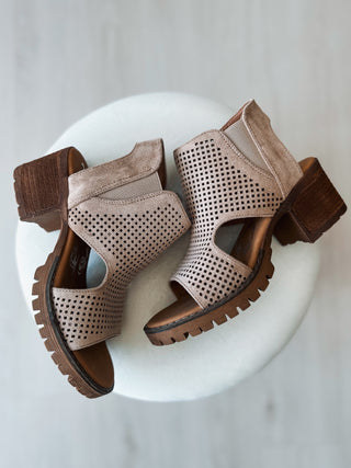 Milsy Open Toe Block Heels