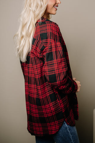 Cabin Fever Plaid Top | Red & Black