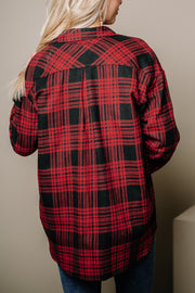 Cabin Fever Plaid Top | Red & Black