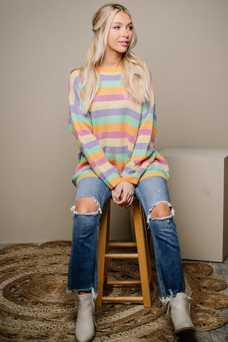 Candyland Cutie Striped Sweater