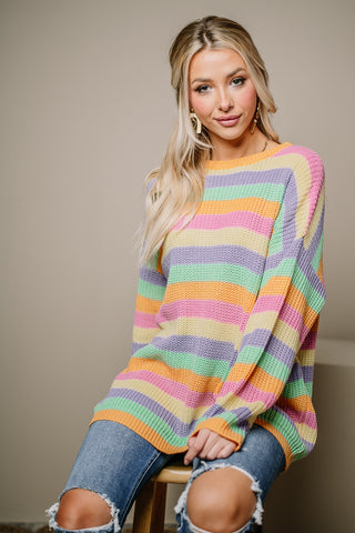 Candyland Cutie Striped Sweater