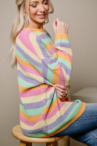 Candyland Cutie Striped Sweater