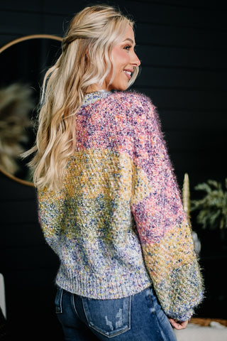 Cotton Candy Daydream Knitted Sweater