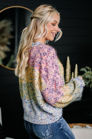 Cotton Candy Daydream Knitted Sweater