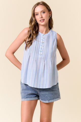 Striped Whisper Top