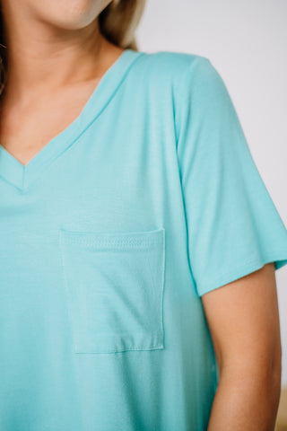 Plan For The Day Basic Pocket Top | Mint