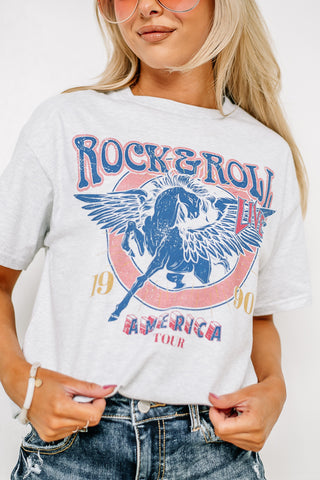 Rock & Roll 1990 Oversized Graphic Tee