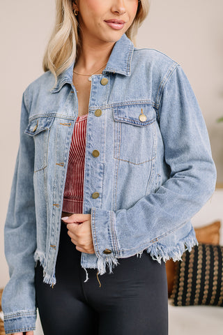 Denim Darlin' Cropped Jacket