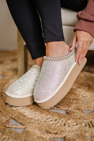 Do Not Disturb Rhinestone Slip On Shoes