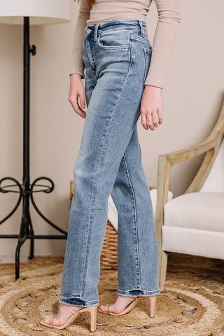 Dream Girl High Rise Straight Jeans