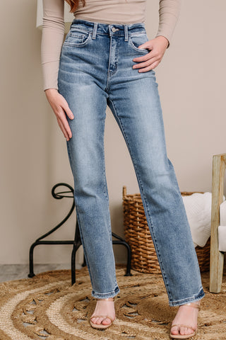 Dream Girl High Rise Straight Jeans