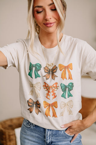 Fall Coquette Bow Graphic Tee