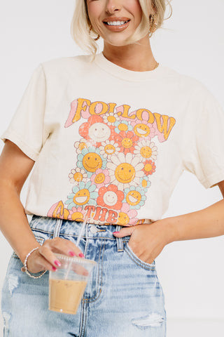 Follow The Flowers Graphic Tee