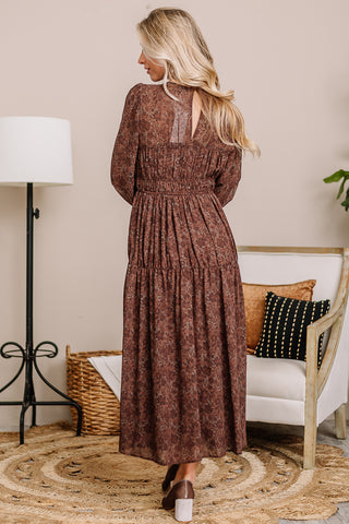 Follow The Moon Printed Maxi Dress