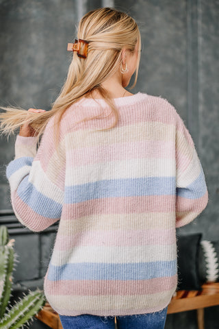 Follow Your Heart Striped Sweater