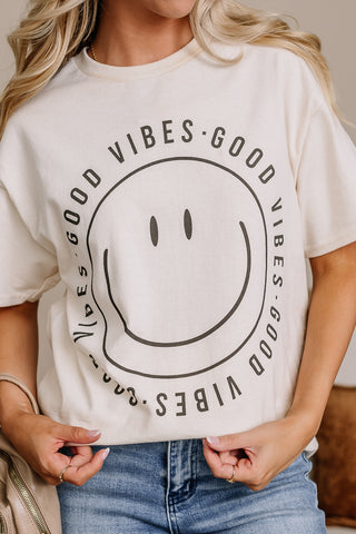 Good Vibes Oversized Graphic Tee