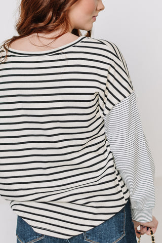 Got It Lined Out Multi Striped Top