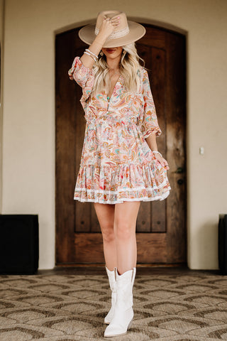 Heart Of It's Own Printed Mini Dress