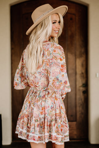Heart Of It's Own Printed Mini Dress