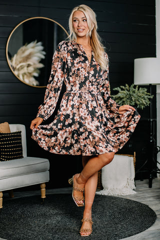 Here With You Floral Mini Dress