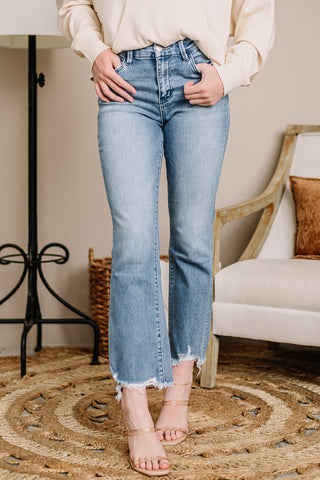 High Rise Kick Flare Jeans